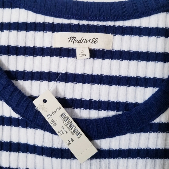 NEW Madewell | Stripe Sleeveless Tank Maxi Dress L - Picture 11 of 14